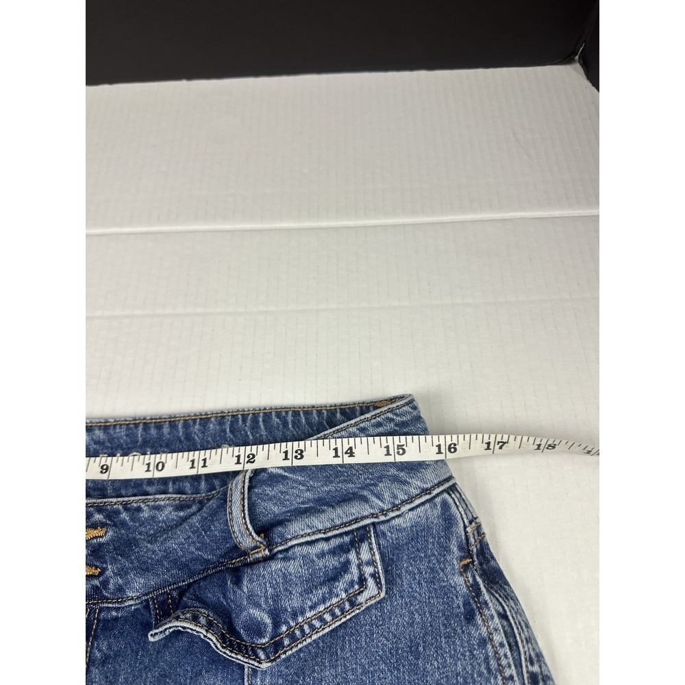 American Eagle Relaxed Mom Jeans Womens Sz 10 Long Tapered Distressed See Pics - Picture 9 of 10